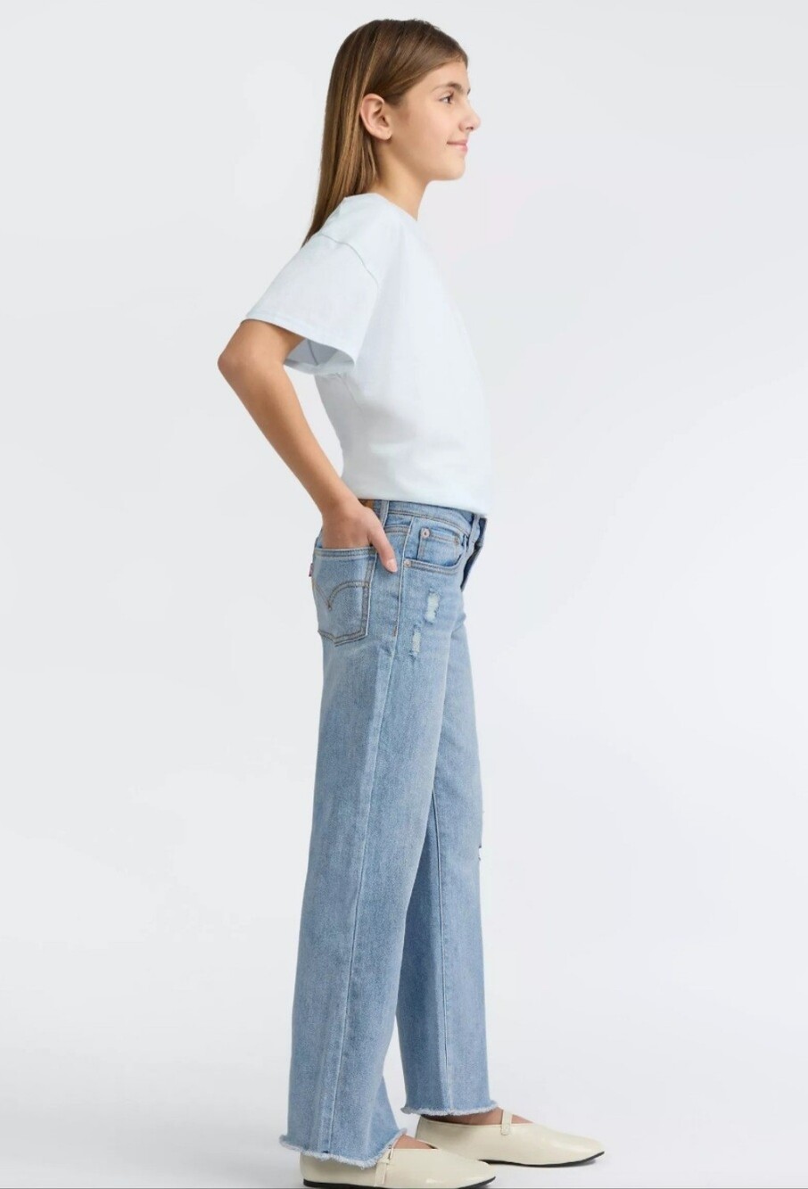 Girls LEVIS Wide Leg Pant - SIZE 5 REG - Picture 3 of 7